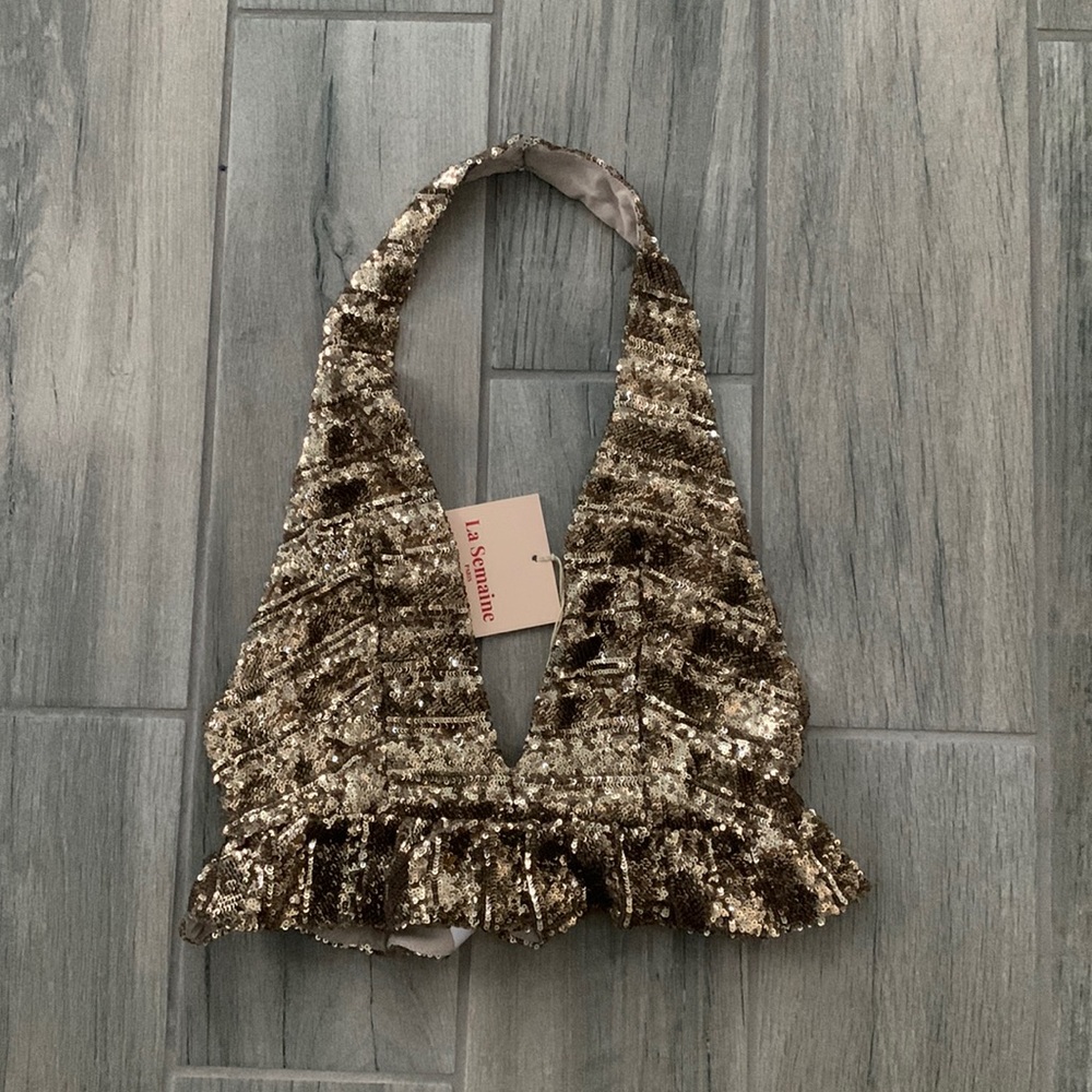 La Semaine sequin top